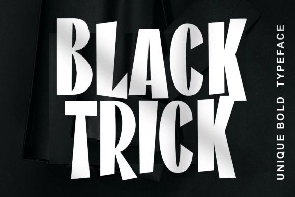Black Trick Font for Creative Makers