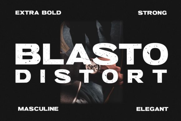 Blasto Distort: Bold Display Font