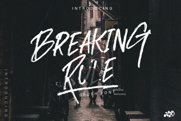 Breaking Rule: A Street-Art Display Font for Handmade Brands