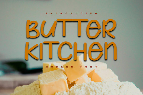 Butter Kitchen: A Delightful Display Font