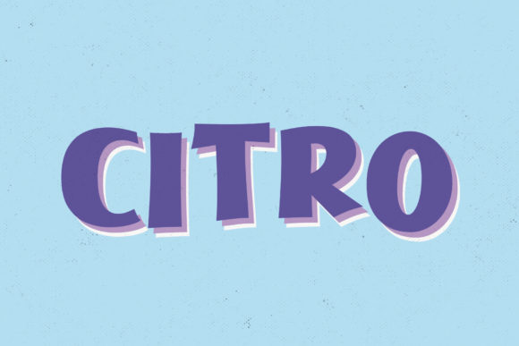 Citro: A Bold Font for Creative Makers