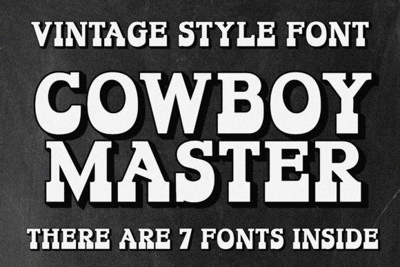 Cowboy Master: A Bold Western Font