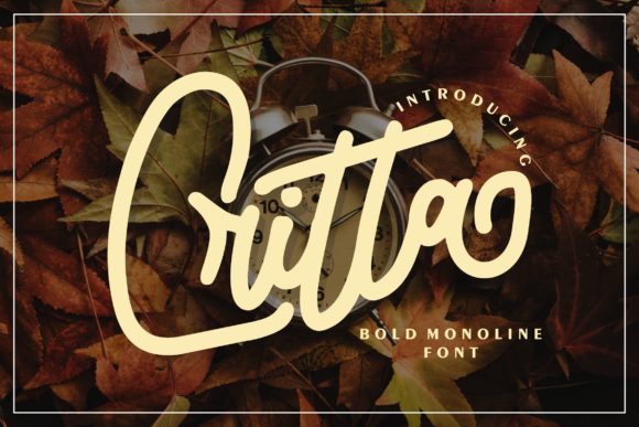 Critta: A Vintage Display Font