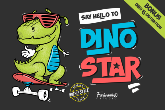 Dino Star: A Playful Display Font