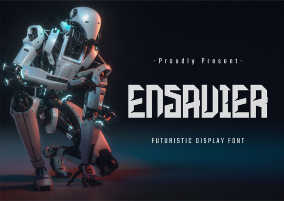 Ensavier: A Bold Display Font