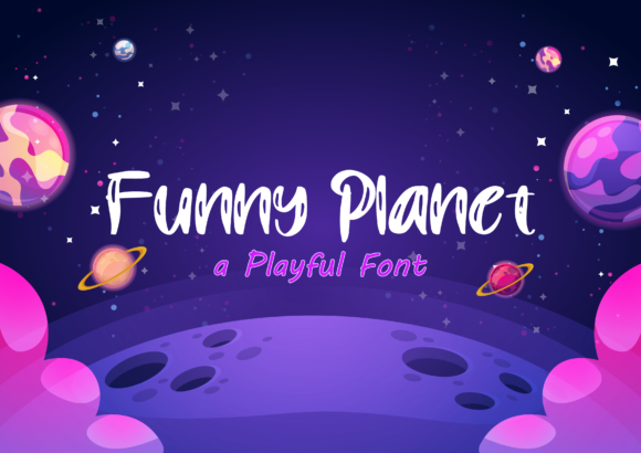 Funny Planet Font for Creative Projects