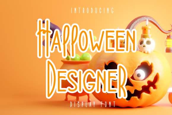 Halloween Designer: A Modern Display Font for Creative Projects