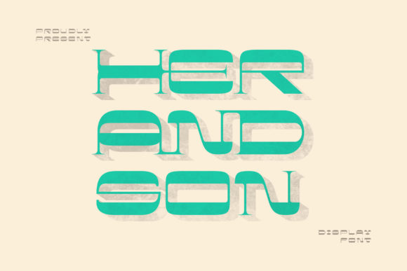 Her and Son: A Bold Display Font for Marketers