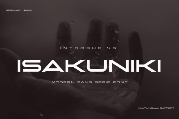 Isakuniki: A Sharp Display Font