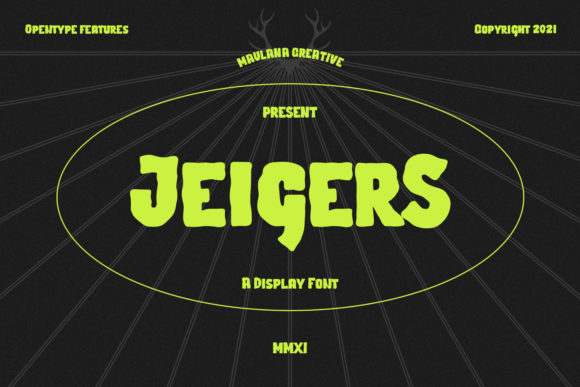 Jeigers: A Display Font That Commands Attention
