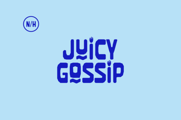 Juicy Gossip: A Bold Display Font