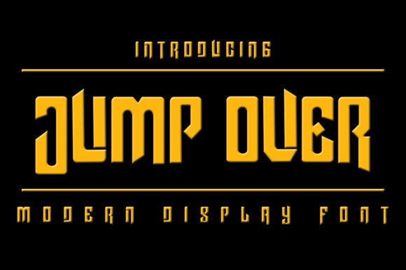 Jump Over Font: Bold & Eye-Catching