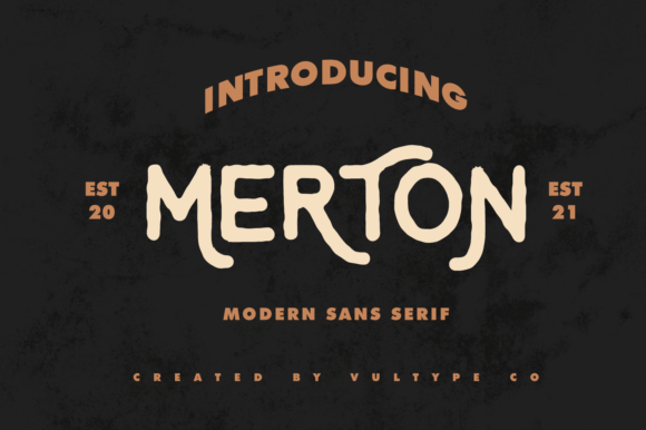 Merton: A Vintage Display Font