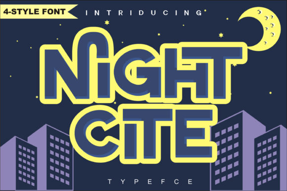 Night Cite: A Bold Display Font