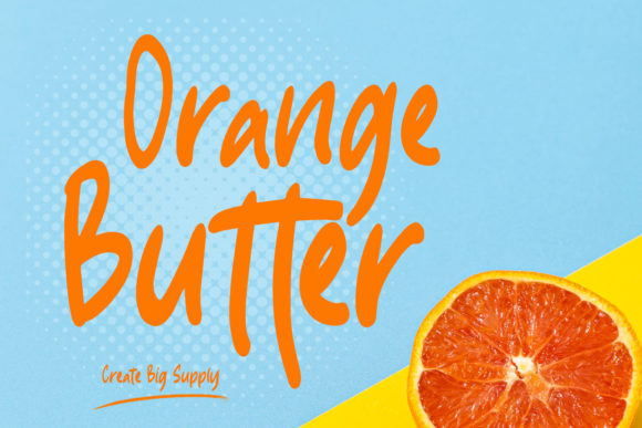 Orange Butter: A Friendly Font for Creative Projects