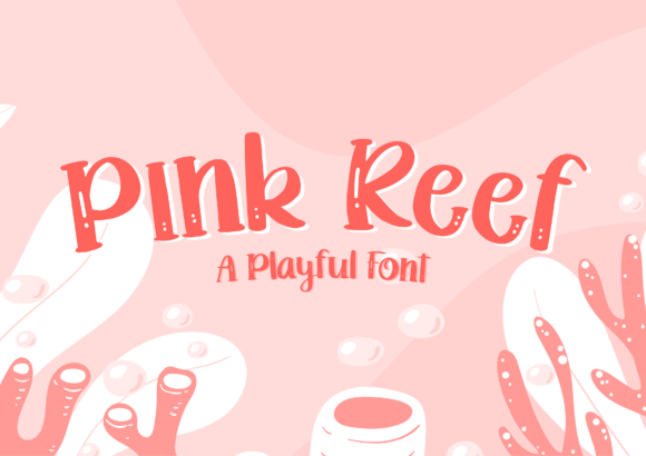 Pink Reef Font for Creative Design
