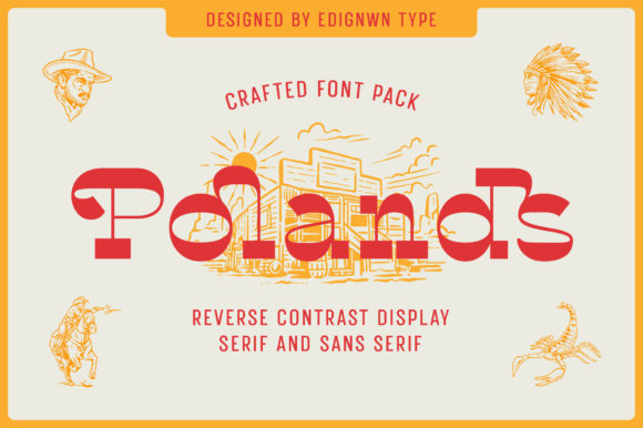 Polands: A Vintage-Styled Display Font for Digital Charm