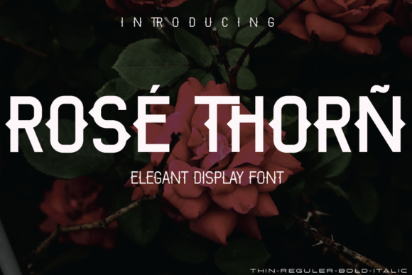 Rose Thorn: A Bold Display Font
