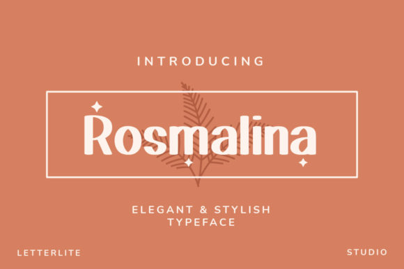 Rosmalina: A Bold Display Font for Designers