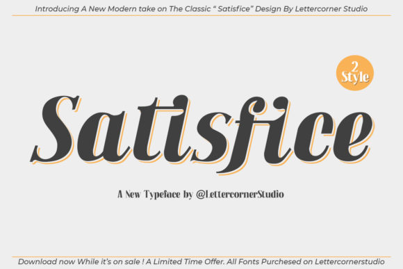 Satisfice: A Bold, Nostalgic Display Font for Editorial Moments