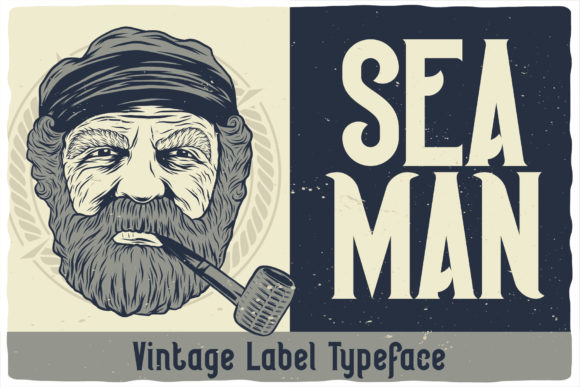 Seaman: A Vintage Display Font for Bold Creations