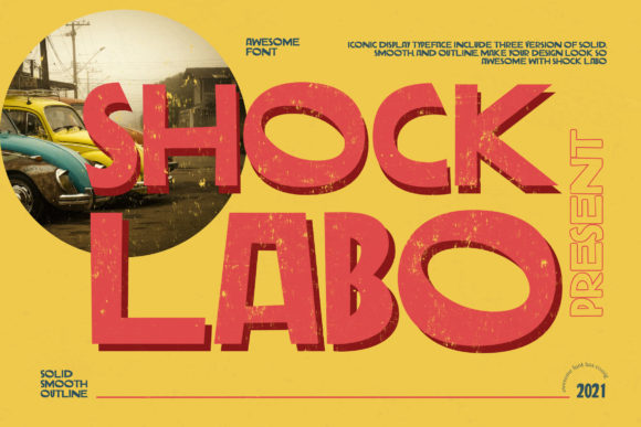 Shock Labo: A Bold Display Font