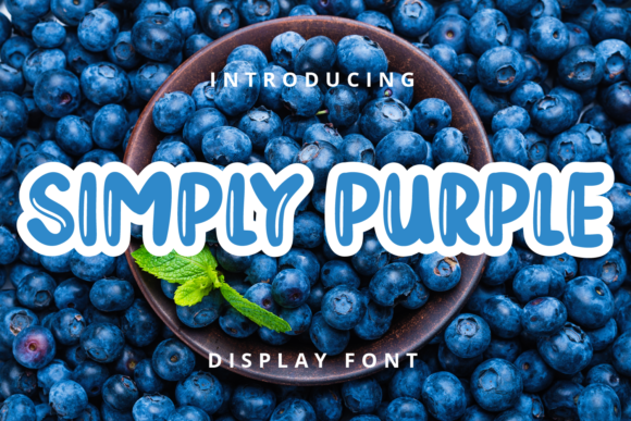 Simply Purple: A Display Font That Breathes Calm Into Editorial Layouts
