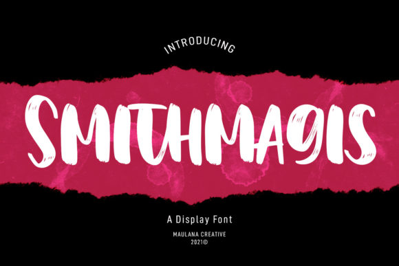 Smithmagis Font for Editorial Design