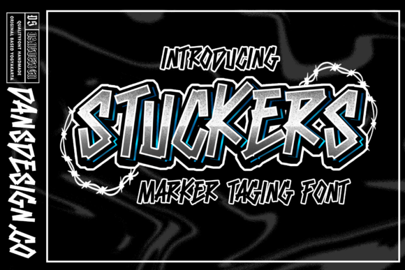 Stuckers: A Graffiti-Styled Display Font That Delivers Street-Smart Brand Energy