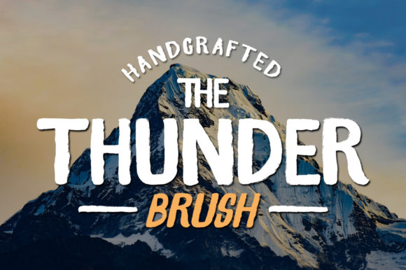 Thunder Brush: A Bold, Hand-Driven Display Font