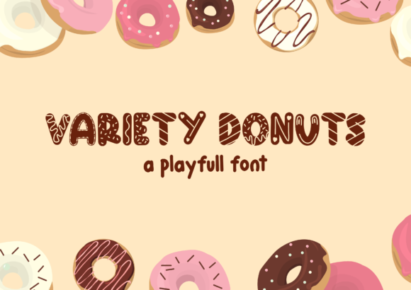 Variety Donuts Font for Web Design