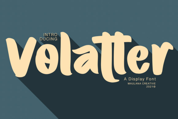 Volatter: A Display Font That Makes Your Brand Feel Intentional