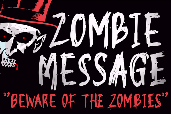 Zombie Message Font